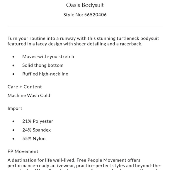 FP Movement Oasis Bodysuit - Picture 6 of 11